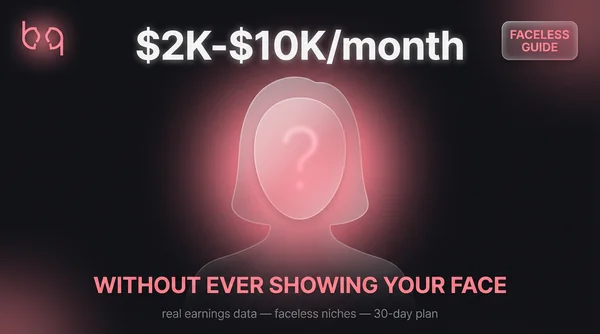 Faceless OnlyFans creator silhouette with earnings potential on dark background