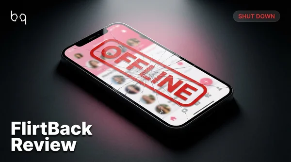 FlirtBack review showing platform shutdown notice and alternative platforms for creators